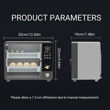 Fully Automatic Chicken Egg Incubator 24 Egg Digital Poultry Hatcher Farm Use