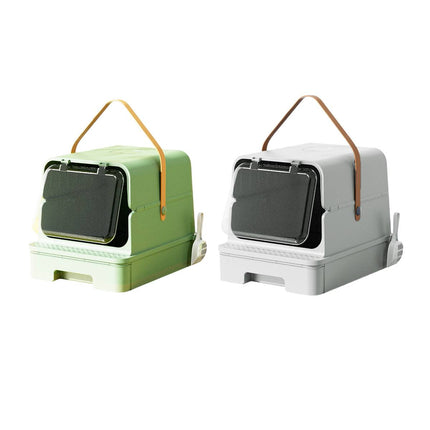 Extra Large Enclosed Drawer Type Cat Litter Box Odor Proof Splash Proof Pet Use