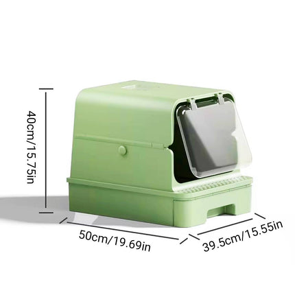 Extra Large Enclosed Drawer Type Cat Litter Box Odor Proof Splash Proof Pet Use