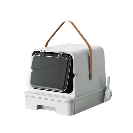 Extra Large Enclosed Drawer Type Cat Litter Box Odor Proof Splash Proof Pet Use