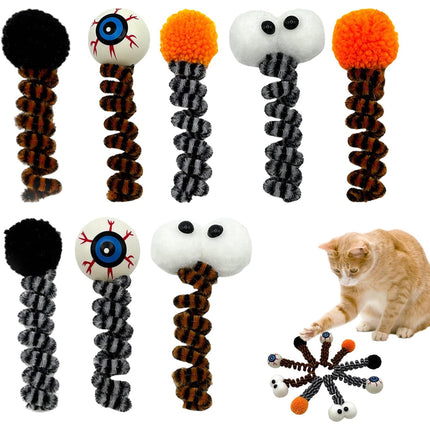 8PCS Cat Toys Set Interactive Kitten Toys for Indoor Cats Kittens Multi Colours