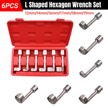 6PCS L Shaped Hexagon Wrench Set Chromium-Molybdenum steel Durable Car Repair