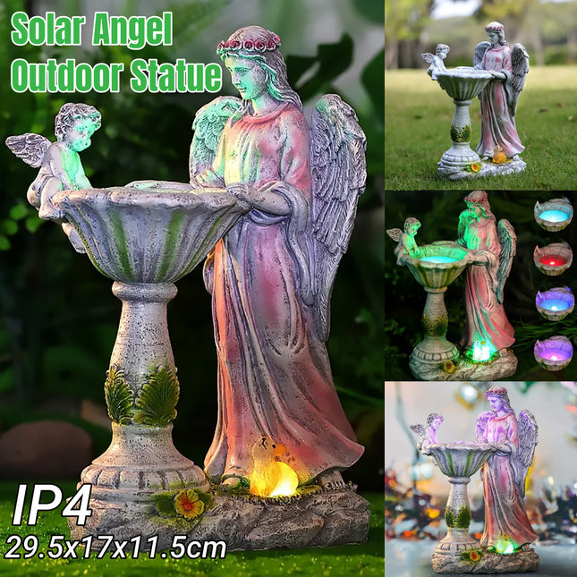 Solar Garden Lights Outdoor Decor Angel Statue Aesthetic Durable for Garden Yard
