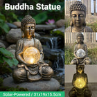 Buddha Solar Light Figurine Energy Saving Decorative Statue for Garden Balcony
