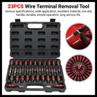 23PCS Wire Terminal Removal Tools Car Electrical Connector Pin Extractor Repair