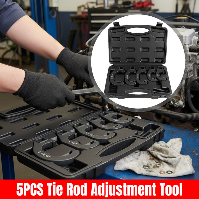5pcs Tie Rod Crowfoot Wrench Set Cr-V Alloy for Car Truck Steering Repair
