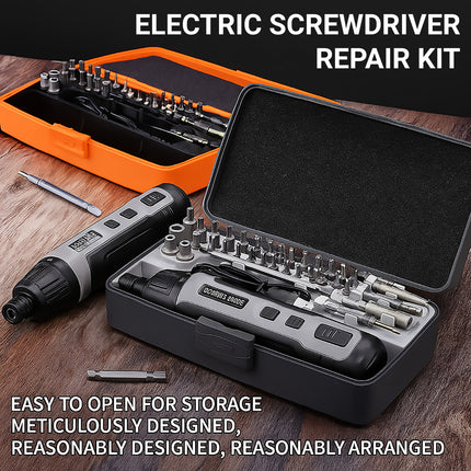 41 in 1 Electric Screwdriver Tool Set Durable Rechargeable for Home Repair Use