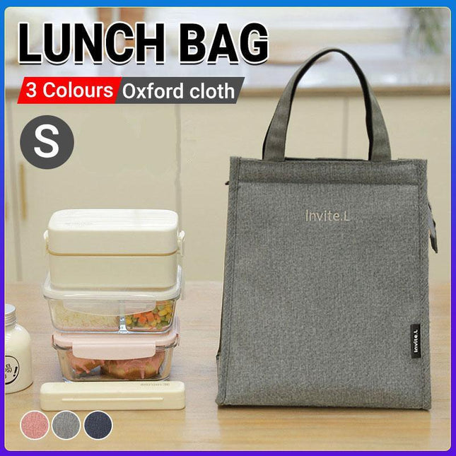 S Size Lunch Bag Thermal Insulated Box Bento Pouch Food Tote Office Work School Picnic - Aimall