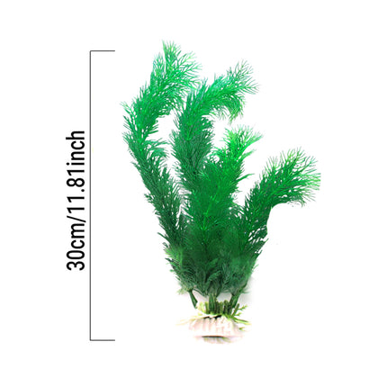 2PCS 30cm Artificial Aquarium Plants Plastic Water Grass Decoration for Fish Tank