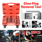 Glow Plug Removal Tool Set 22PCS Diesel Electrode Extractor Thread Repair Kit