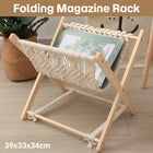 Foldable Magazine Rack Durable Creative Storage Holder for Books Living Room