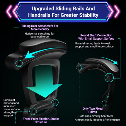 Gaming Chair Ergonomic High Back Chair with Lumbar Support Pillow and Headrest