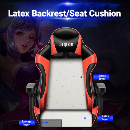 Gaming Chair Ergonomic High Back Chair with Lumbar Support Pillow and Headrest