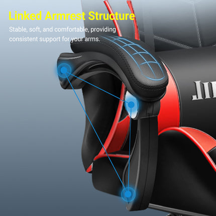 Gaming Chair Ergonomic High Back Chair with Lumbar Support Pillow and Headrest