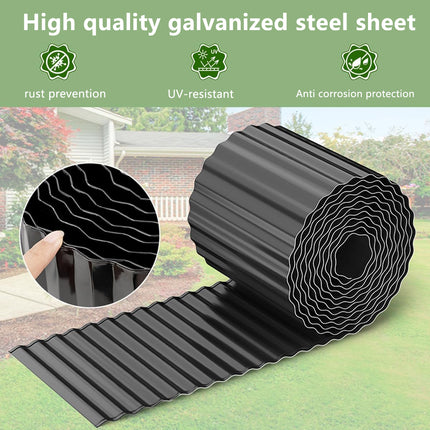 Garden Guardrail Metal Edge Fencing Rustproof Durable For Yard Outdoor Plants