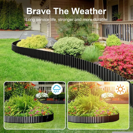 Garden Guardrail Metal Edge Fencing Rustproof Durable For Yard Outdoor Plants