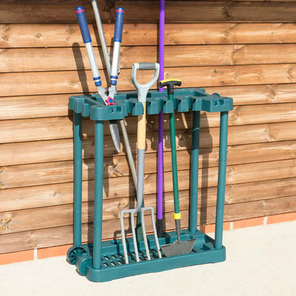 Tool Storage Rack Garden Shed Garage Organizer Handle Holder Wall Mount for Farm