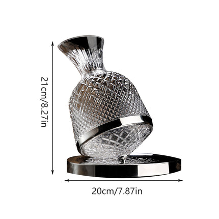 Roly-Poly Wine Decanter 1.5L Shatterproof Glass For Home Bar Party Wine Serving