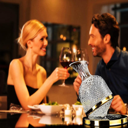 Roly-Poly Wine Decanter 1.5L Shatterproof Glass For Home Bar Party Wine Serving