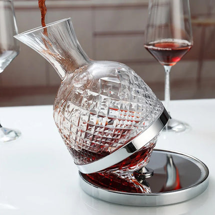 Roly-Poly Wine Decanter 1.5L Shatterproof Glass For Home Bar Party Wine Serving