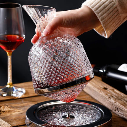 Roly-Poly Wine Decanter 1.5L Shatterproof Glass For Home Bar Party Wine Serving