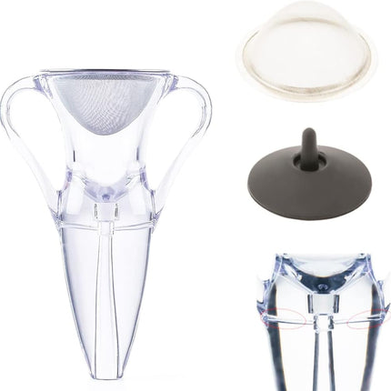 Wine Rapid Aerator Decanter Clear Glass Easy Use For Home Party Bar Wine Tasting