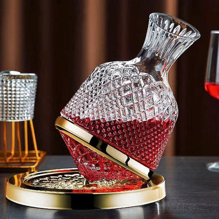 Roly-Poly Wine Decanter 1.5L Shatterproof Glass For Home Bar Party Wine Serving