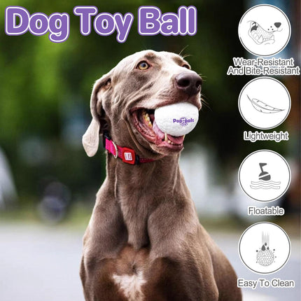 Durable High Elastic Bouncy Dog Toy Ball Lightweight Fetch Play Ball for Pets
