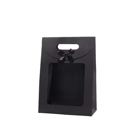 24PCS Bow Gift Boxes with Clear Window Aesthetic for Candy Gift Packaging Use
