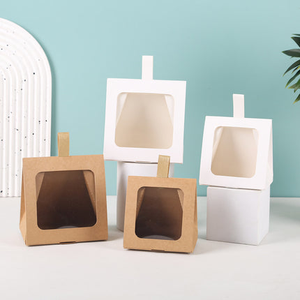 30PCS Tote Candy Gift Boxes 2 Size Clear Window for Candy Gift Packaging Use AU
