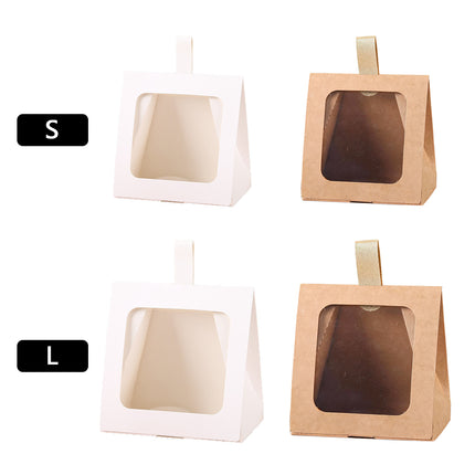 30PCS Tote Candy Gift Boxes 2 Size Clear Window for Candy Gift Packaging Use AU