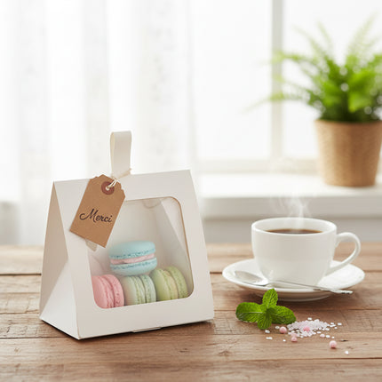 30PCS Tote Candy Gift Boxes 2 Size Clear Window for Candy Gift Packaging Use AU