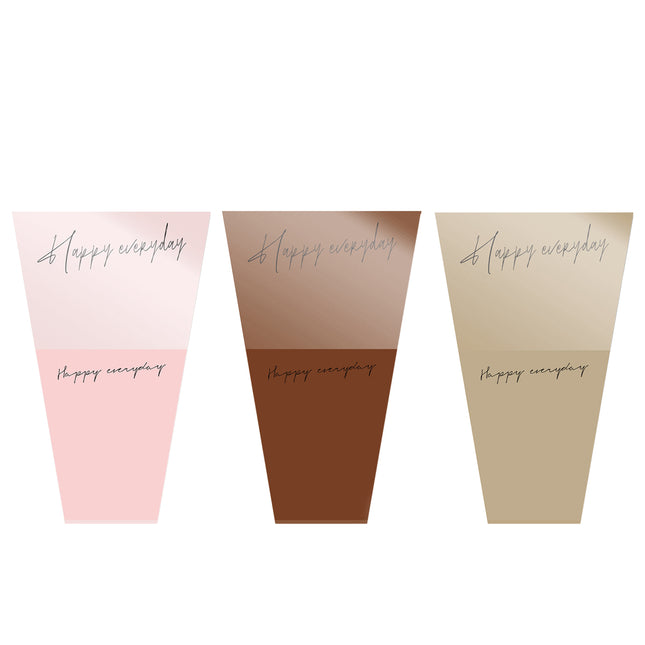2Packs Kraft Paper Gift Bags Aesthetic Durable for Holiday Flower Gift Packaging