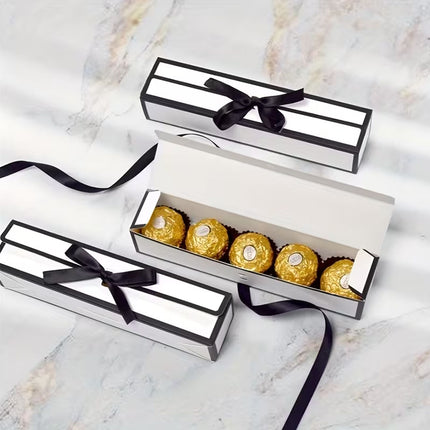 20pc Bow Ribbon Rectangle Treat Valentine Chocolate Gift Packaging Set Box Kit