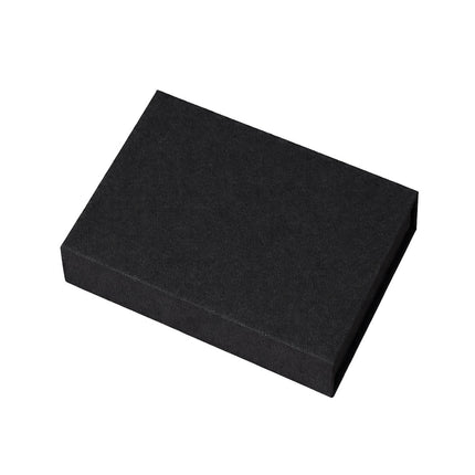 Linen Photo Storage Box 20x15x4cm Black Beige Grey