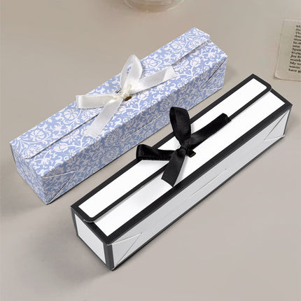 20PCS Rectangular Bow Chocolate Box Long Candy Boxes for Birthday Wedding