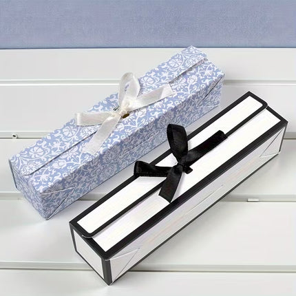 20PCS Rectangular Bow Chocolate Box Long Candy Boxes for Birthday Wedding