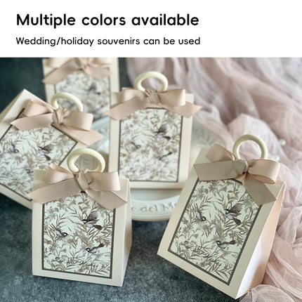 50PCS Gift Bags 3 Colours Aesthetic French Forest Theme Party Packing Bags