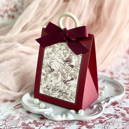 50PCS Gift Bags 3 Colours Aesthetic French Forest Theme Party Packing Bags