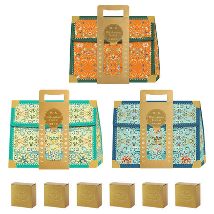 Mid Autumn Moon Cake Gift Box Sets 5 Pack 3 Colours