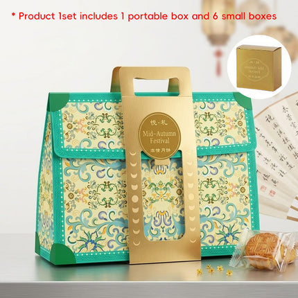 Mid Autumn Moon Cake Gift Box Sets 5 Pack 3 Colours