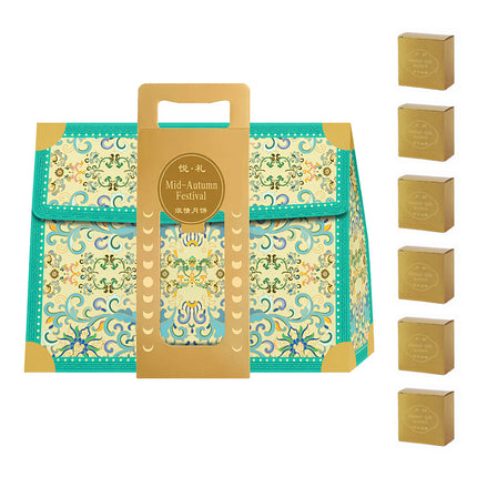 Mid Autumn Moon Cake Gift Box Sets 5 Pack 3 Colours