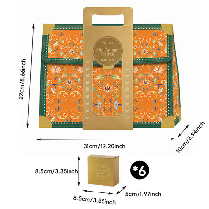 Mid Autumn Moon Cake Gift Box Sets 5 Pack 3 Colours