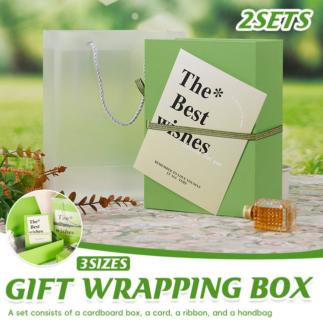 Book Style Flip Lid Gift Box Set with Handbag Card Ribbon for Wedding