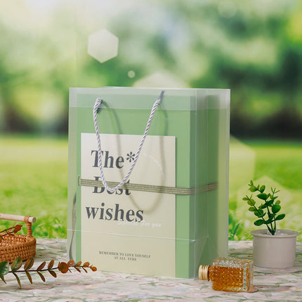 Book Style Magnetic Flip Gift Box Set with Handbag Card Ribbon for Wedding