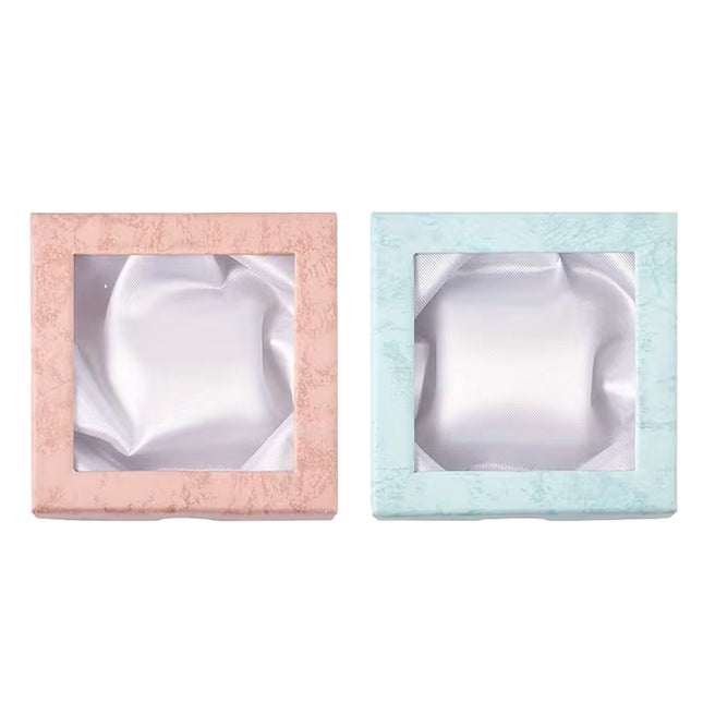 12Pcs Clear Window Jewelry Boxes Transparent Lid Display Case For Necklace Ring