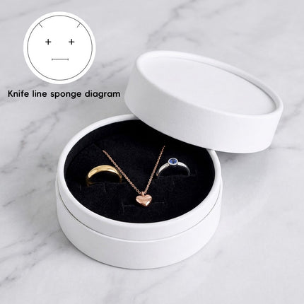 Round Velvet Lined Jewellery Gift Boxes 10 Pack