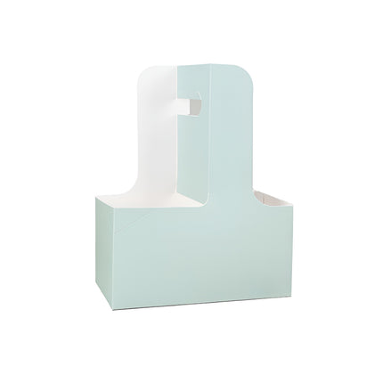 50PCS Handheld Double Cup Holder Sturdy Portable for Coffee Beverages Takeaway