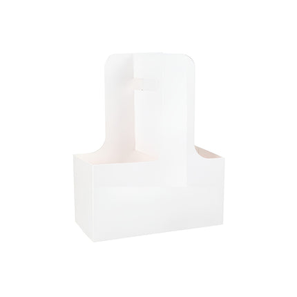 50PCS Handheld Double Cup Holder Sturdy Portable for Coffee Beverages Takeaway