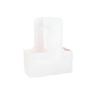 50PCS Handheld Double Cup Holder Sturdy Portable for Coffee Beverages Takeaway